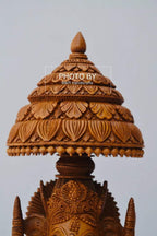 Sandalwood Beautifully Hand Carved Ganesha Chatri or umbrella - Arts99 - Online Art Gallery