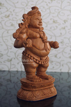 Wooden Fine Hand Carved Standing Baby Krishna Laddu Gopal Statue - Arts99 - Online Art Gallery