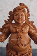 Wooden Fine Hand Carved Standing Baby Krishna Laddu Gopal Statue - Arts99 - Online Art Gallery