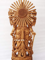 Wooden Fine High Quality Hand Carved Lord Vishnu Statue - Arts99 - Online Art Gallery