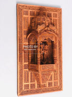 Sandalwood Fine Hand Carved Radha Krishna JHAROKHA - Arts99 - Online Art Gallery